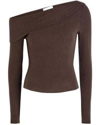 Reformation - Off-Shoulder Long-Sleeve Top - Lyst