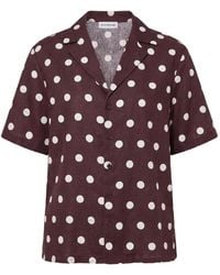 Nicholas - Sonora Shirt Espresso Ivory Polka-Dot - Lyst
