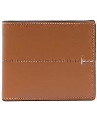Tod's - Stitch-detail Leather Wallet - Lyst