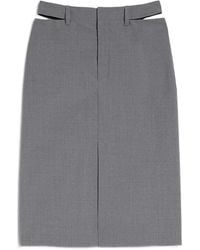 Jil Sander - Jupe Fendue À Coupe Mi-Longue - Lyst