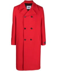 MSGM - Double-breasted Tailored Coat - Lyst