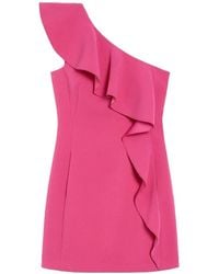 Max Mara - One-Shoulder Ruffled Dress - Lyst