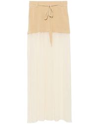 AYA MUSE - Asha Maxi-Rok Met Doorzichtig Vlak - Lyst