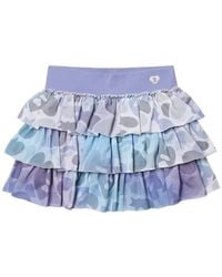 AAPE BY A BATHING AP - Camouflage-Print Ruffled Mini Skirt - Lyst