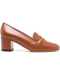 Bally - Obrien 50mm Logo-plaque Leather Pumps - Lyst