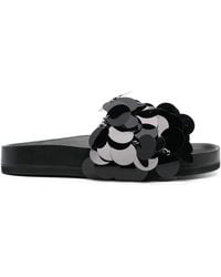 Rabanne - Sparkle Disc-Detailing Sandals - Lyst