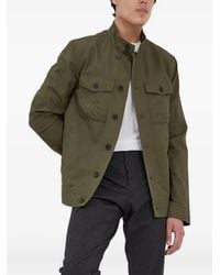 Sisley - Buttoned Flap-Pockets Shirt Jacket - Lyst
