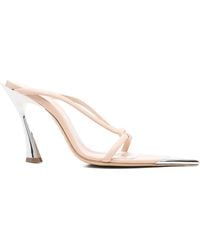 Mugler - 95Mm Leather Knotted Sandals - Lyst