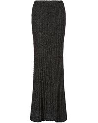 Alberta Ferretti - Cable-Knit Maxi Pencil Skirt - Lyst