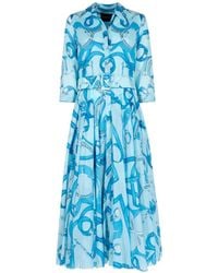 Samantha Sung - Aster Floral-Print Belted Maxi Dress - Lyst