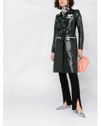 Courreges - Logo-Appliqué Vinyl Trench Coat - Lyst