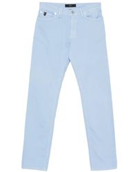 Brioni - Five-Pocket Logo-Patch Jeans - Lyst