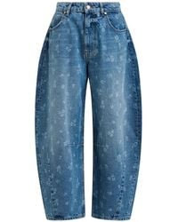 Essentiel Antwerp - Floral-Print Jeans - Lyst