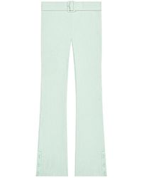 Courreges - Pantalon En Maille Nervurée À Taille Ceinturée - Lyst