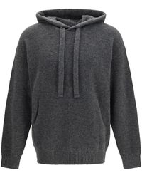 Laneus - Knitted Drawstring Hoodie - Lyst