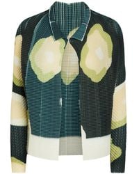Issey Miyake - Verve Floral Print Pleated Top - Lyst
