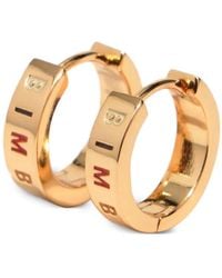 Bimba Y Lola - Small And Multicolored Logo Hoop Earrings - Lyst