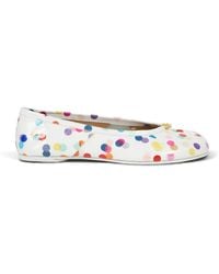 Maison Margiela - Confetti-Print Tabi-Toe Ballet Flats - Lyst