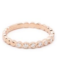 EF Collection - 14Kt Rose Diamond Stack Ring - Lyst
