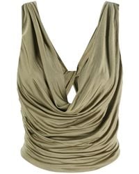 GAUGE81 - Gedrapeerde Top - Lyst