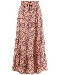 lemlem - Sanaa Geometric-Pattern Maxi Skirt - Lyst