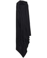 Balenciaga - Drapiertes Kleid im asymmetrischen Look - Lyst
