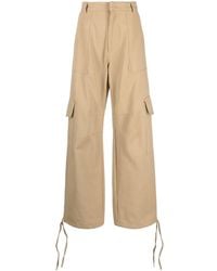 Moschino - Logo-embroidered Cargo Palazzo Pants - Lyst