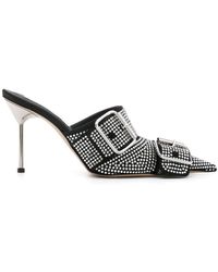 GIUSEPPE DI MORABITO - 100mm Crystal-embellished Mules - Lyst