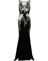 Saiid Kobeisy - Fitted Floral Lace-Embroidered Gown - Lyst
