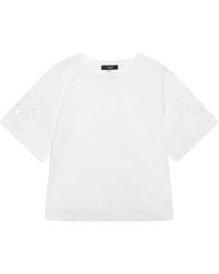 Weekend by Maxmara - Embroidered Short-Sleeve T-Shirt - Lyst