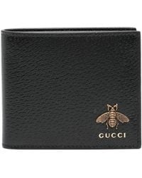 Gucci - Leather Animalier Wallet - Lyst