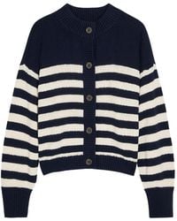 FRAME - Variation Gestreept Vest Met Knopen - Lyst