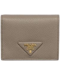 Prada - Small Triangle-Logo Wallet - Lyst