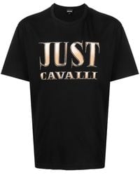 Just Cavalli - Logo-print Short-sleeve T-shirt - Lyst