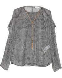 Elisabetta Franchi - Top Met Dierenprint En Ruches - Lyst