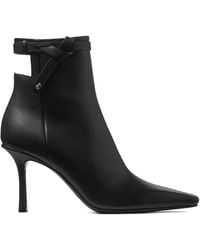Jimmy Choo - Camie Ab 80 Leather Heeled Boots - Lyst
