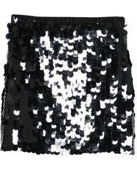 P.A.R.O.S.H. - Sequin-Embellished Mini Skirt - Lyst