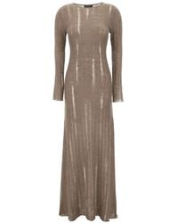 Fabiana Filippi - Distressed Ribbed-Knit Maxi Dress - Lyst