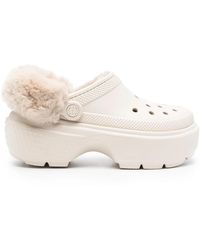 Crocs™ - Faux-Fur Platform Clogs - Lyst