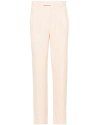 Zegna - Oasi Tapered-leg Linen Trousers - Lyst