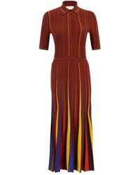 Gabriela Hearst - Calypso Striped Midi Dress - Lyst