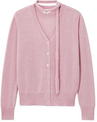 B+ AB - Tie-Neck V-Neck Cardigan - Lyst