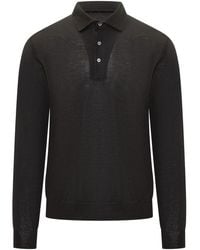 FILIPPO DE LAURENTIIS - Long-Sleeve Polo Shirt - Lyst