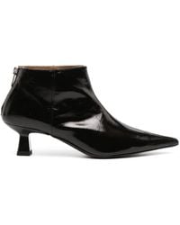 Ganni - Faux-leather Ankle Boots - Lyst