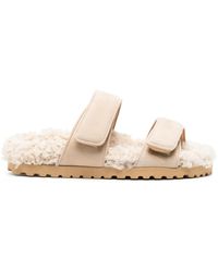 Gia Borghini - Alvine Shearling-Lining Slides - Lyst