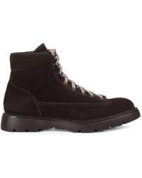 Doucal's - Lace-Up Suede Ankle Boots - Lyst