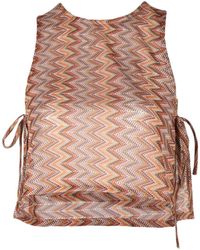 Palmacea - Zuria Zigzag-Pattern Top - Lyst