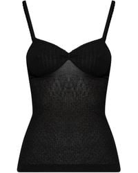 Victoria Beckham - Ribbed Tank Top - Lyst
