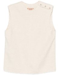 N°21 - Buttoned Sleeveless Blouse - Lyst