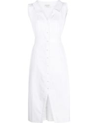 McQueen - Ärmelloses Kleid Mit V-Ausschnitt - Lyst